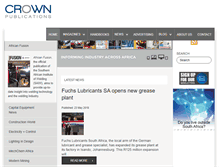 Tablet Screenshot of crown.co.za