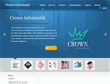 Tablet Screenshot of crown.ch