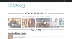 Desktop Screenshot of events.crown.org
