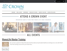 Tablet Screenshot of events.crown.org